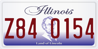 IL license plate Z840154
