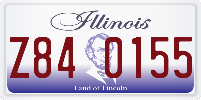 IL license plate Z840155