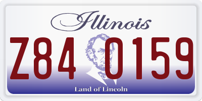 IL license plate Z840159