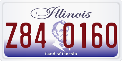 IL license plate Z840160