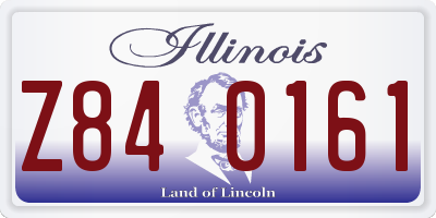 IL license plate Z840161