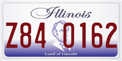 IL license plate Z840162