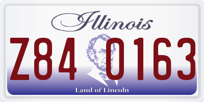 IL license plate Z840163
