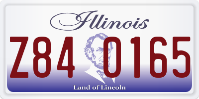 IL license plate Z840165