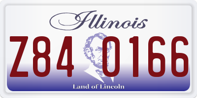 IL license plate Z840166