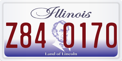 IL license plate Z840170