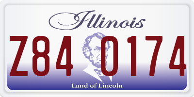 IL license plate Z840174