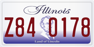 IL license plate Z840178
