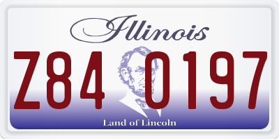 IL license plate Z840197