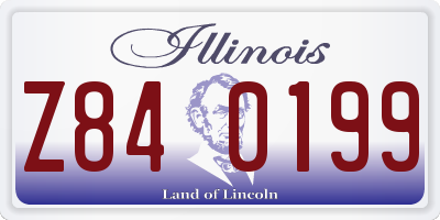 IL license plate Z840199