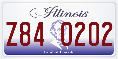 IL license plate Z840202
