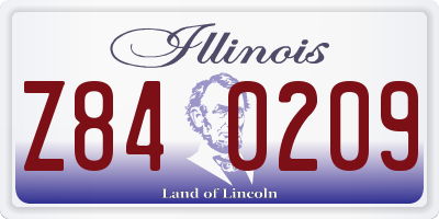 IL license plate Z840209