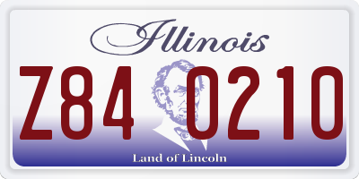 IL license plate Z840210