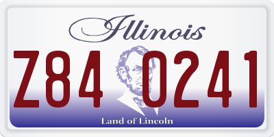 IL license plate Z840241