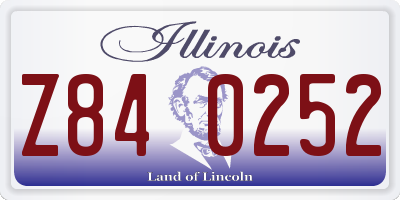 IL license plate Z840252