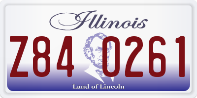 IL license plate Z840261