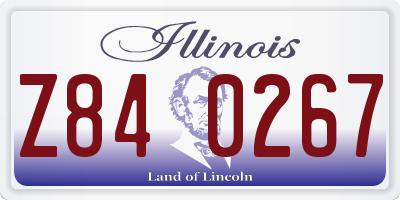 IL license plate Z840267