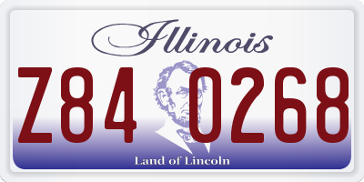 IL license plate Z840268