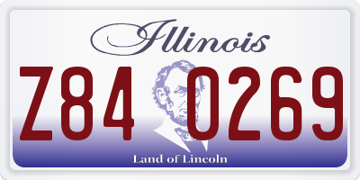 IL license plate Z840269
