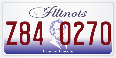 IL license plate Z840270