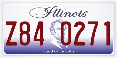 IL license plate Z840271