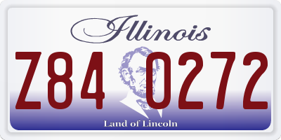 IL license plate Z840272