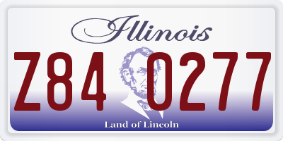 IL license plate Z840277