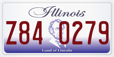 IL license plate Z840279