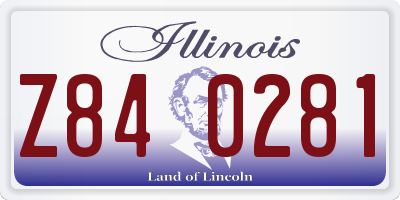 IL license plate Z840281