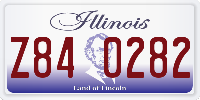 IL license plate Z840282