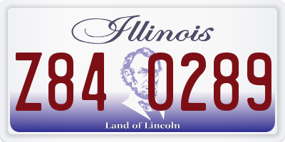 IL license plate Z840289
