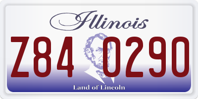 IL license plate Z840290