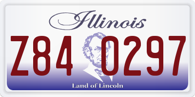IL license plate Z840297