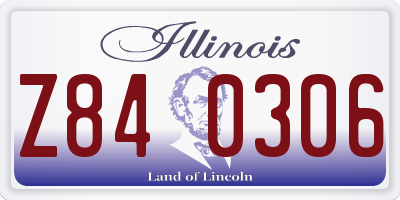IL license plate Z840306