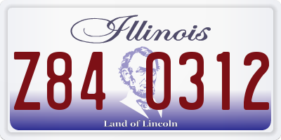 IL license plate Z840312
