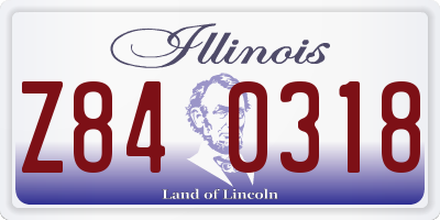 IL license plate Z840318