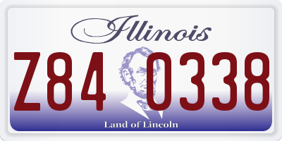 IL license plate Z840338