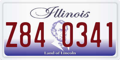 IL license plate Z840341