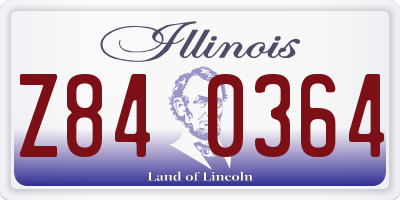 IL license plate Z840364