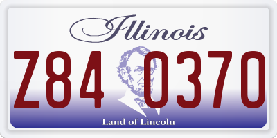 IL license plate Z840370