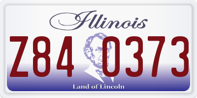 IL license plate Z840373