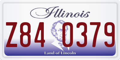 IL license plate Z840379