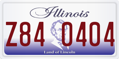 IL license plate Z840404