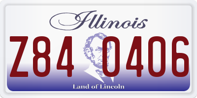 IL license plate Z840406
