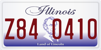 IL license plate Z840410