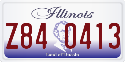 IL license plate Z840413
