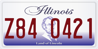 IL license plate Z840421