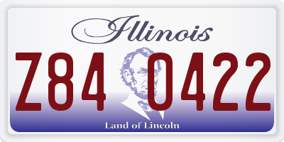 IL license plate Z840422