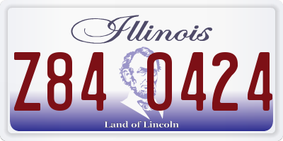 IL license plate Z840424