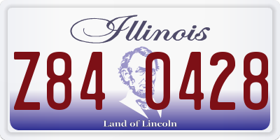 IL license plate Z840428